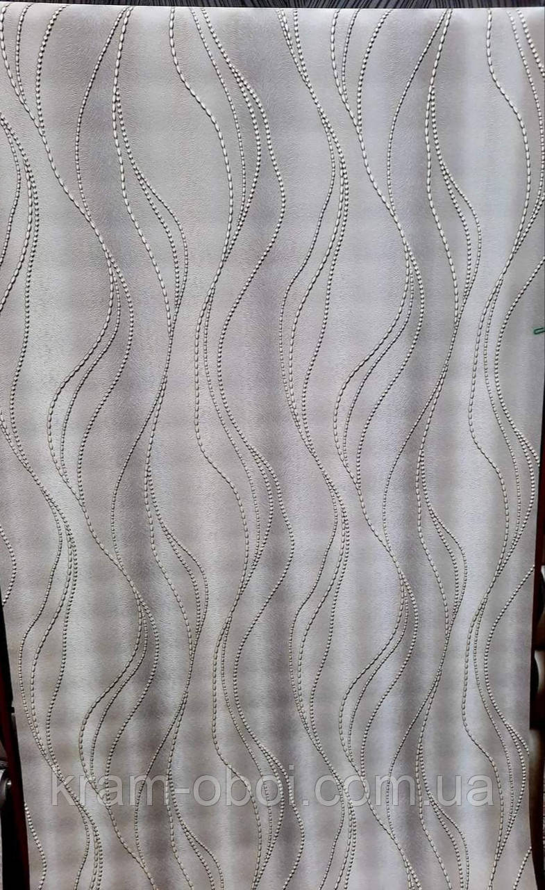 Шпалери Слов'янські Шпалери КФТБ вінілові гарячого тиснення шовкографія 10м*1,06 9В118 Адель 2 8595-10, фото 1