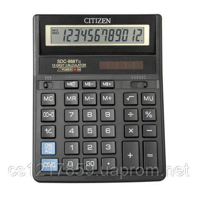 Калькулятор Citizen SDC-888TII 12разр. (ID#276591812), цена: 820 ...