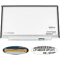 Матрица 14.0" LP140QH2-SPA1 (2560*1440, 40pin(eDP), 300 cd/m?, 16.7M, 75% NTSC), LED, SLIM (без планок и