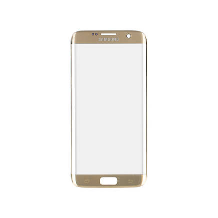 Скло корпусу з рамкою для Samsung Galaxy S7 EDGE G935, gold, (оригінал), фото 2