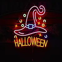 Неонова світлодіодна вивіска "Halloween"