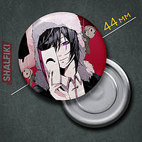 "Фёдор Достоевский (Проза бродячих псов / Bungo stray dogs)" магнит круглый Ø44 мм