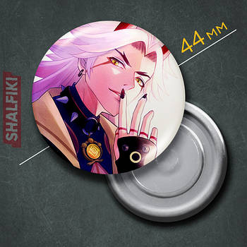 "Аратаки Ітто (Геншин / Genshin)" магніт круглий Ø44 мм