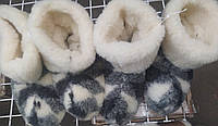 Стильные чуни сапожки тапочки 100% натуральные шерстяные из овечьей шерсти натуральные тёплые бурки