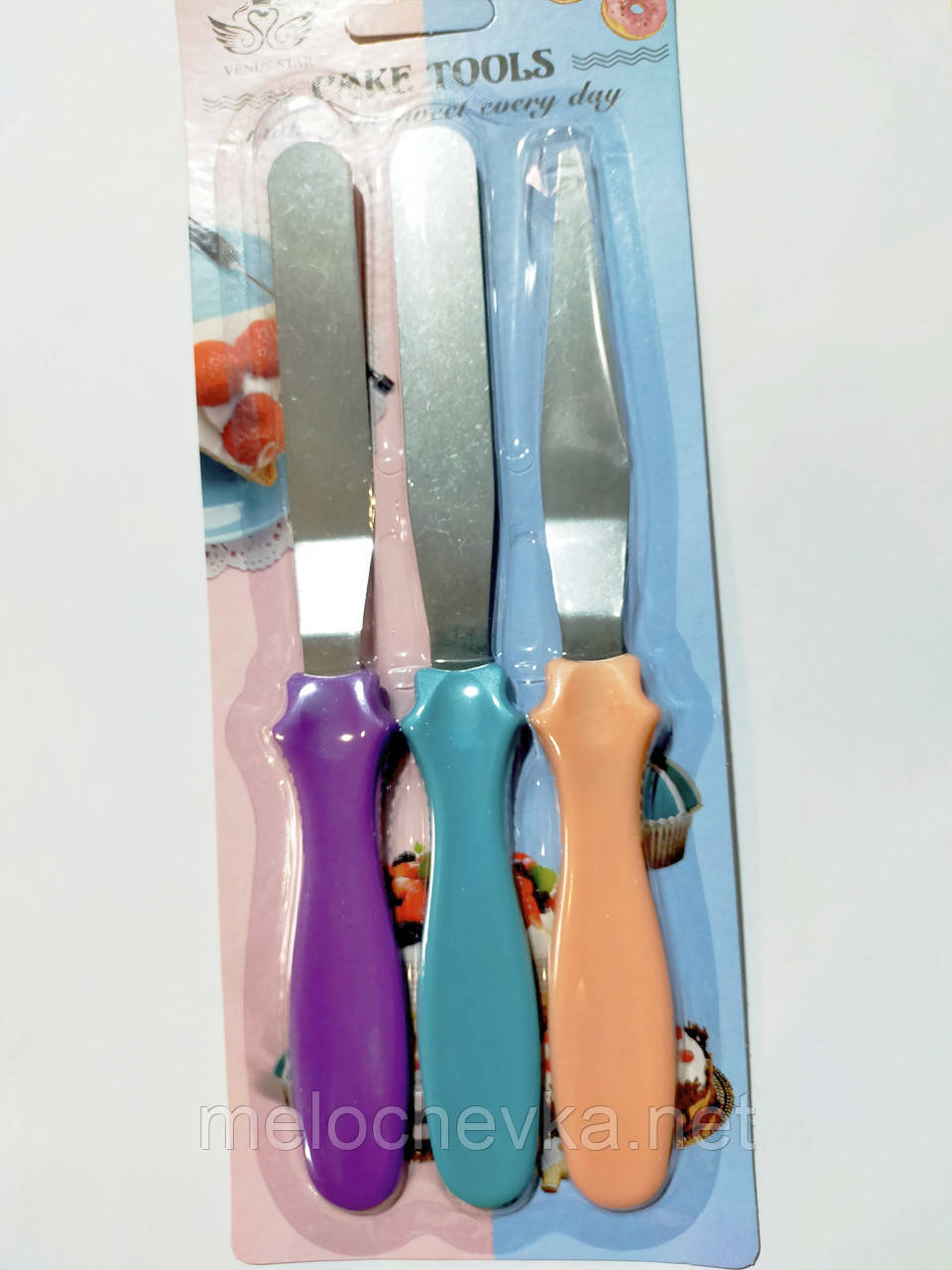 Набір лопаток 3 шт. для крему та вершкове мастило
