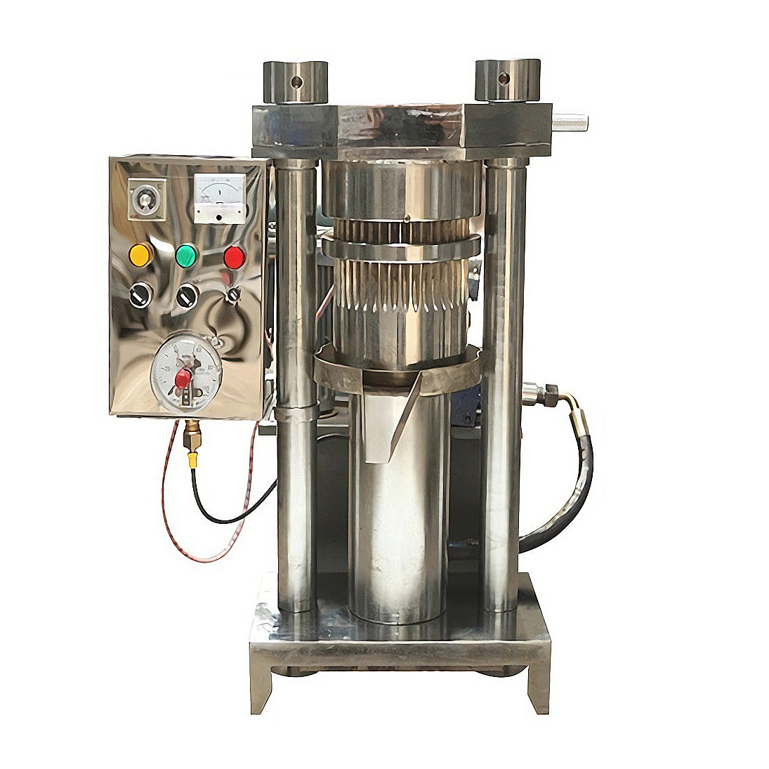 Гідравлічний оливапрес Oil Extractor 6CH-150 Auto 55 тонн прес для холодного пресування оливи, фото 1