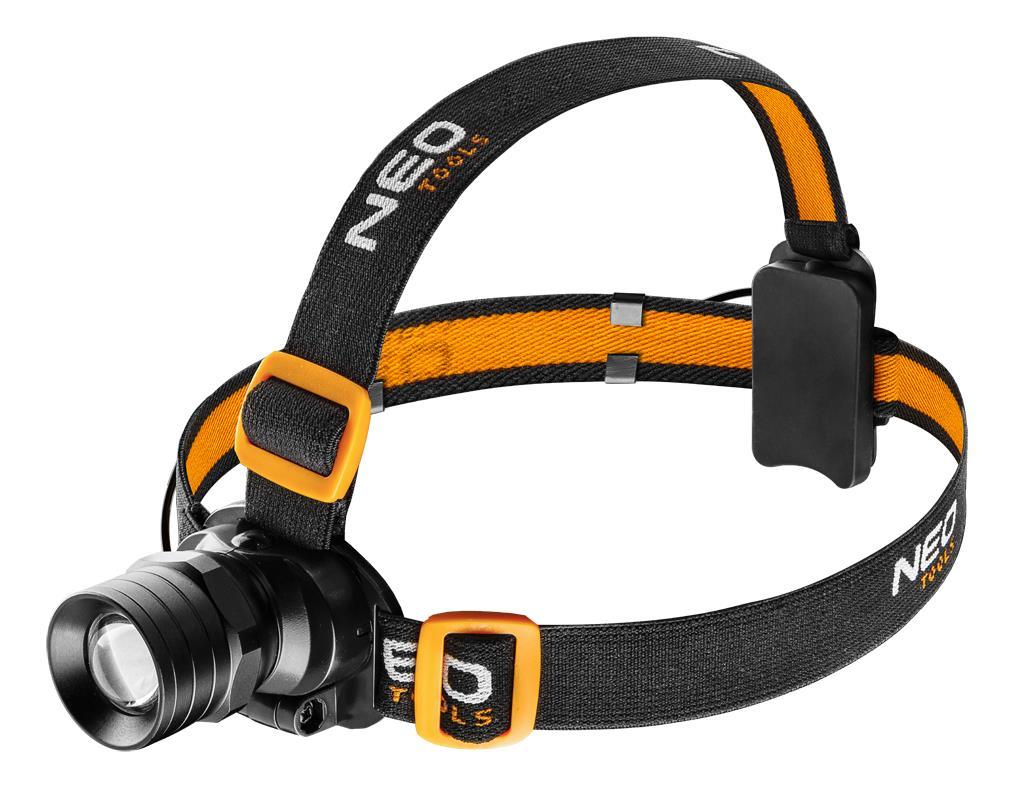Ліхтарик налобний Neo Tools CREE XPE Чорний/ Помаранчевий (99-201)