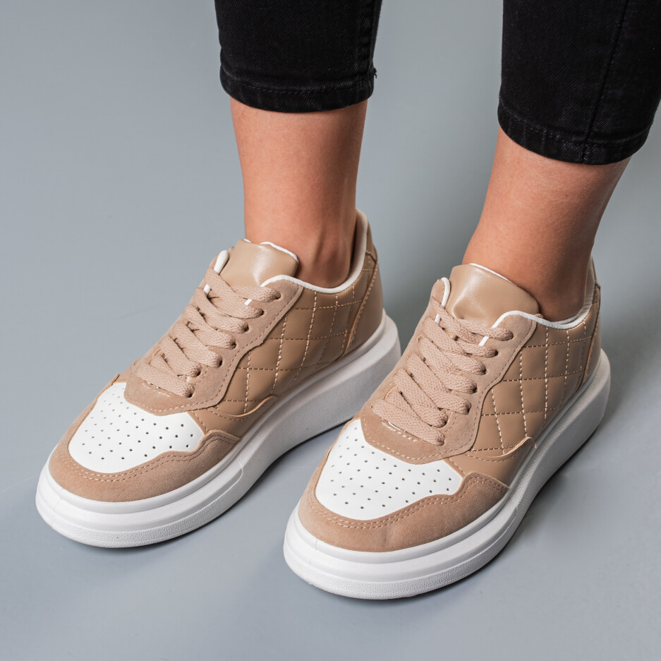 Кросівки жіночі Fashion Beyond 3761 37 розмір 24 см Коричневий код ID 4419682