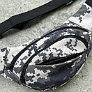 Бананка на три відділення у темно-сірий камуфляж, фото 2