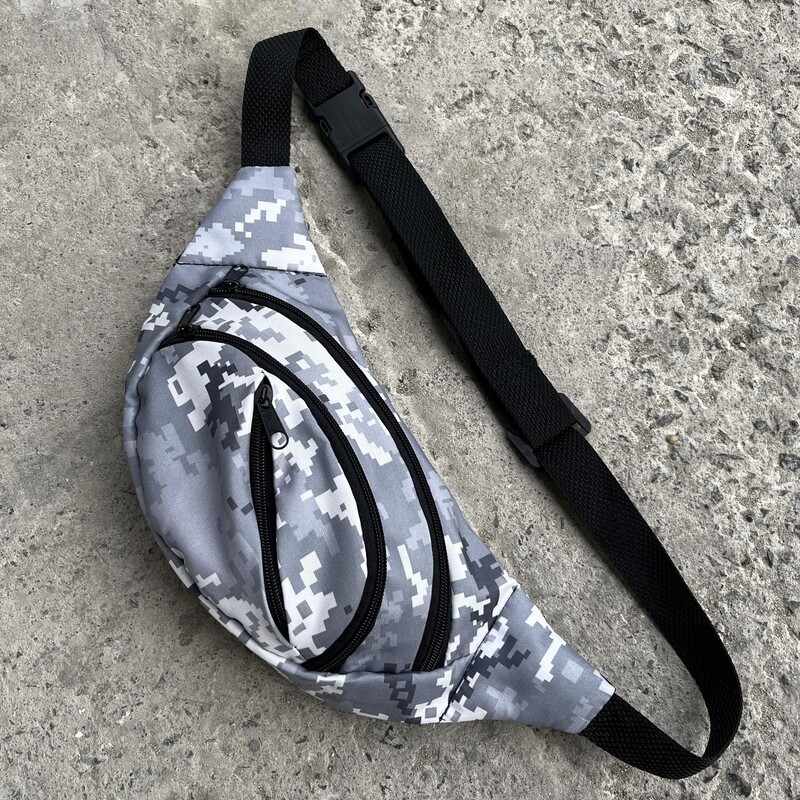 Поясна сумка для чоловіків піксельна через плече, фото 1