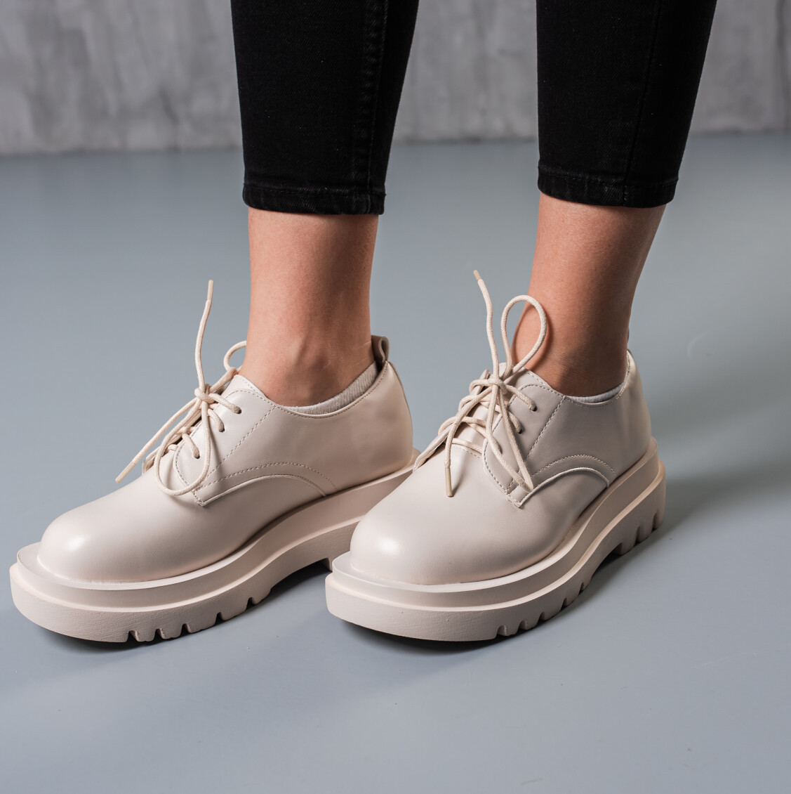 Броги жіночі Fashion Hogan 3792 38 розмір 24 см Бежевий код ID 4419856