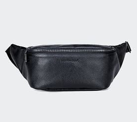 Чоловіча шкіряна сумка бананка на груди, поясна сумка-бананка(BRT)