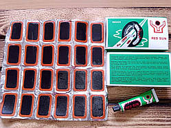 Набір для ремонту покришок (камер і шин) "RED SUN" RS2401 24 латки + клей