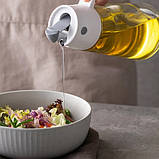 Скляний дозатор для оцту й оливкової олії, 550 мл, Пляшка для олії та оцту, фото 2