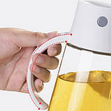 Скляний дозатор для оцту й оливкової олії, 550 мл, Пляшка для олії та оцту, фото 9