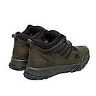 Чоловічі зимові шкіряні черевики Adidas Terrex Green, фото 4