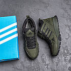 Чоловічі зимові шкіряні черевики Adidas Terrex Green, фото 9