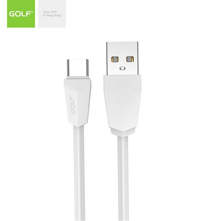 Кабель USB GOLF ZJW-01 Type C White