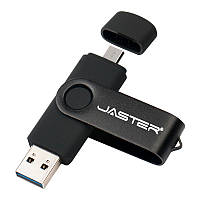 USB флешка 4 GB. JASTER. Двухстороння. USB + Micro USB