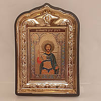 Икона Виктор святой мученик, лик 6х9, в пластиковой черной рамке