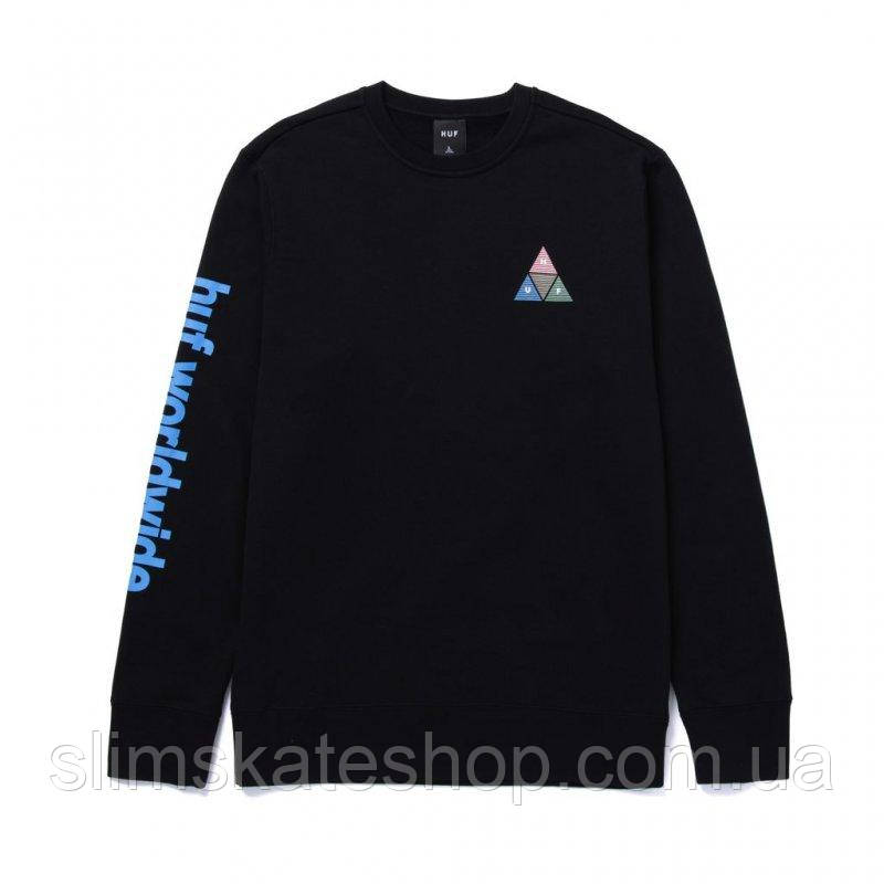 Світшот HUF Prism Triple Triangle Crew Black (розмір М)