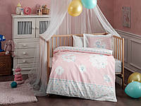 Комплект постельного белья в кроватку TAC Fairy Pink Ранфорс
