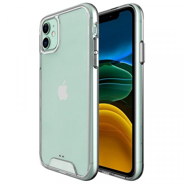 Протиударний силіконовий чохол Space для iPhone 11 Прозорий