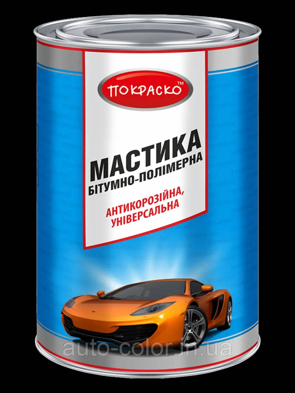 Мастика бітумно-полімерна Пофарбовування 4,3 кг, фото 1