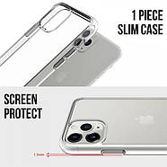 Протиударний силіконовий чохол Space для iPhone 11 Pro Max Прозорий, фото 7