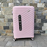 Чемодан дорожній ВЕЛИКИЙ WINGS DQ-181-05 PRIMEROSE Дорожня сумка ВЕЛИКА Сумка з ручкою 8 колес ПОЛІПРОПІЛЕН, фото 8