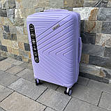 Дорожня сумка СЕРЕДНЯ з поліпропілену 8 колес WINGS DQ-181-05 PRIMEROSE Валіза на колесах Сумка дорожня ПОЛЬША, фото 9