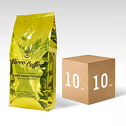Кава в зернах Ящик 10 КГ Купаж Ріко Кава RICCO COFFEE CREMA AROMA ITALIANO середня обсмажування