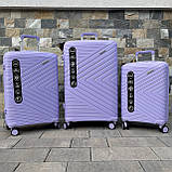 Чемодан дорожній ВЕЛИКИЙ WINGS DQ-181-05 PRIMEROSE Дорожня сумка ВЕЛИКА Сумка з ручкою 8 колес ПОЛІПРОПІЛЕН, фото 8
