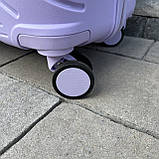 Чемодан дорожній ВЕЛИКИЙ WINGS DQ-181-05 PRIMEROSE Дорожня сумка ВЕЛИКА Сумка з ручкою 8 колес ПОЛІПРОПІЛЕН, фото 4