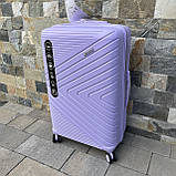 Чемодан дорожній ВЕЛИКИЙ WINGS DQ-181-05 PRIMEROSE Дорожня сумка ВЕЛИКА Сумка з ручкою 8 колес ПОЛІПРОПІЛЕН, фото 6