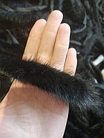 Тасьма (кант) з натурального хутра норки колір чорний