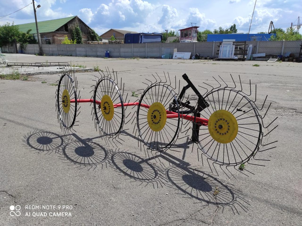 Граблі сіна Сонечко (спиця 5 мм) для мінітрактора (3Т), фото 1