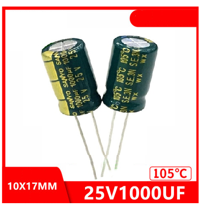 Конденсатор 1000uf 25v 1000Мкф 25в 10*17 105C: продаж, ціна у ...