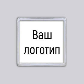 Акриловий магніт 65х65 мм з логотипом