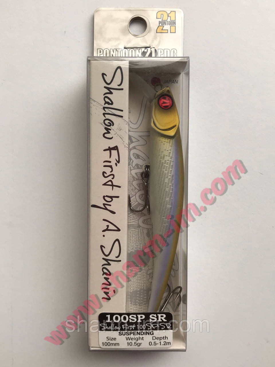 Воблер Pontoon 21 Shallow First by A. Shanin 100SP-SR Suspending 0.5-1.2 м col. А30