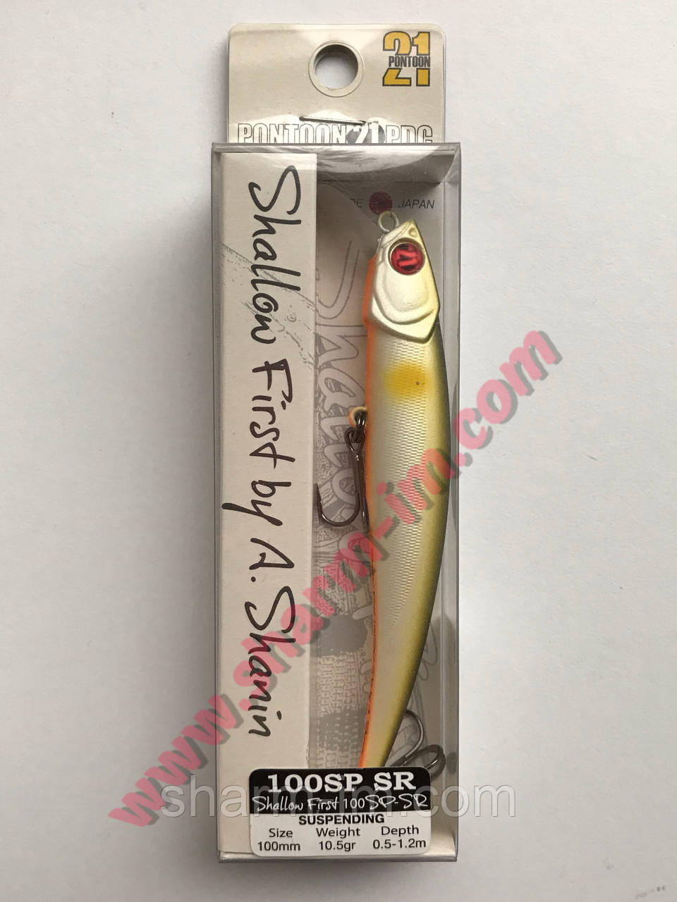 Воблер Pontoon 21 Shallow First by A. Shanin 100SP-SR Suspending 0.5-1.2 м col. J05