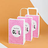 Дитячі подарункові пакети 150*90*240 маленькі Подарункові пакети для дівчаток Крафт Пакети на день народження, фото 5