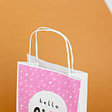 Дитячі подарункові пакети 150*90*240 маленькі Подарункові пакети для дівчаток Крафт Пакети на день народження, фото 4