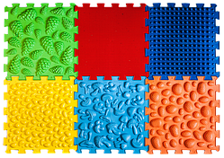 Килимок масажний пазли мікс 6 елементів