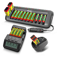 Побутові зарядки AAA, AA, C, D, F