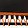 Фітнес батут із ручкою Let's Go 127 см, колір чорно-жовтогарячий, фото 4