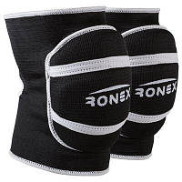 Спортивний наколінник для волейболу чорний (2 шт.) Ronex розмір S