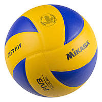 М'яч волейбольний жовто-синій гладкий Mikasa (репліка MVA330) PU