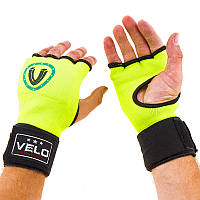Перчатки с бинтом зеленые Velo, р. S