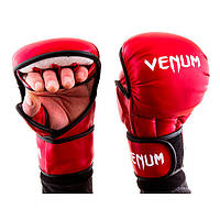 Перчатки для единоборств красные Venum MMA, размер L